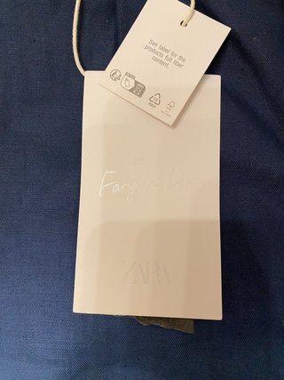 Bermuda Lino Zara Degradado Azul/Blanco