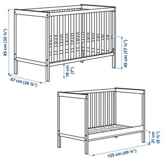 Cuna blanca 60x120 Sundvik