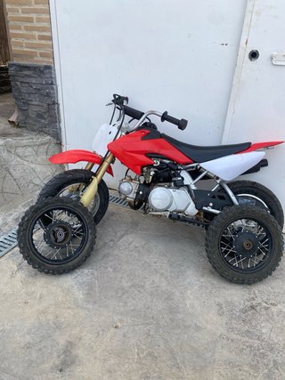 Mini Honda Cross Roja y Blanca