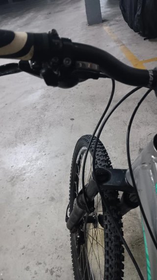 Bicicleta Giant plateada