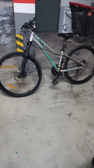 Bicicleta Giant plateada