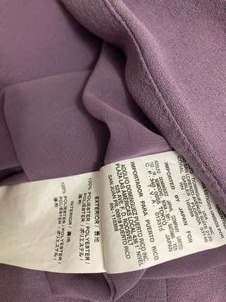 Vestido Adolfo Dominguez un hombro malva
