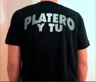 CAMISETA NEGRA - PLATERO Y TÚ - TALLA XL y más...