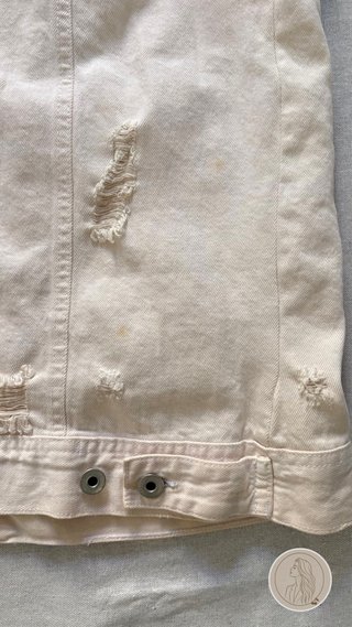 Chaleco Beige Desgastado