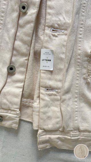 Chaleco Beige Desgastado