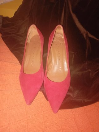 Zapatos Pedro Miralles Tacón Ancho Rojo