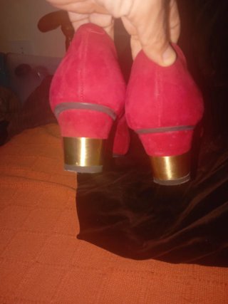 Zapatos Pedro Miralles Tacón Ancho Rojo