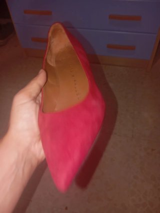 Zapatos Pedro Miralles Tacón Ancho Rojo