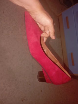 Zapatos Pedro Miralles Tacón Ancho Rojo