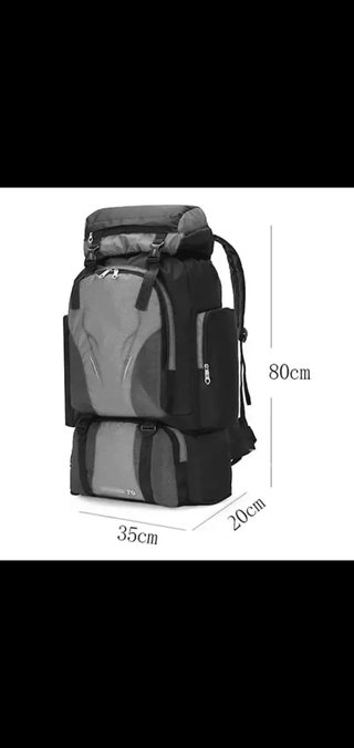 Mochila 70L Camping y Senderismo. Nueva