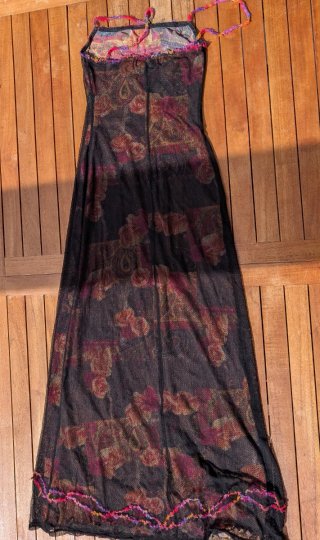Vestido largo estampado floral talla 38