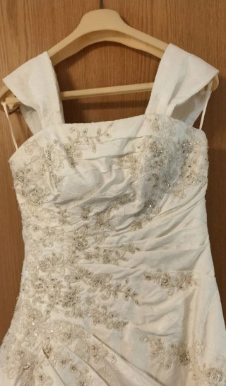 Vestido de Novia Blanco roto con Pedrería