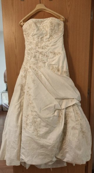 Vestido de Novia Blanco roto con Pedrería
