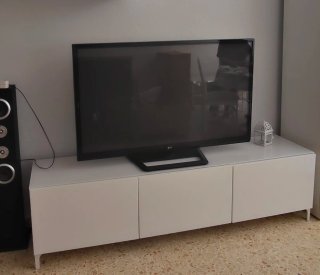 Muebles de salón modernos blancos