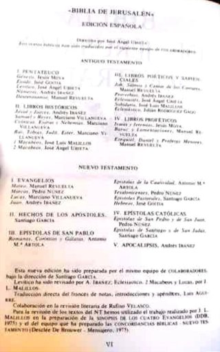 La Biblia de Jerusalén. Tres volúmenes.