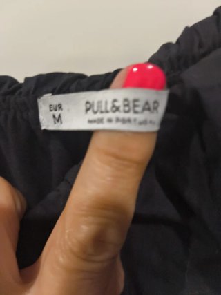 Vestido Pull&Bear volante negro