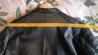 Cazadora Chaqueta Chupa Cuero Negra Springfield XL