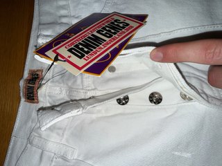 Vaqueros Corteiz Denim Genes Blancos Talla S