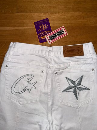 Vaqueros Corteiz Denim Genes Blancos Talla S