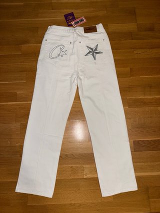 Vaqueros Corteiz Denim Genes Blancos Talla S