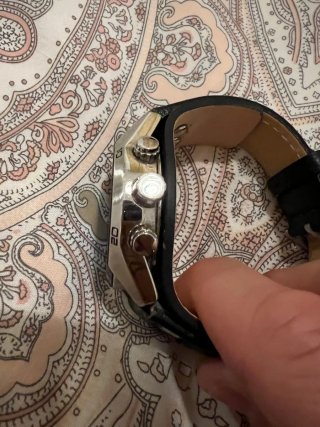 Reloj Fossil Coachman Piel Negra y Plata