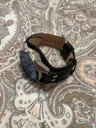 Reloj Fossil Coachman Piel Negra y Plata