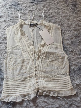 Blusa Zara sin mangas Talla S