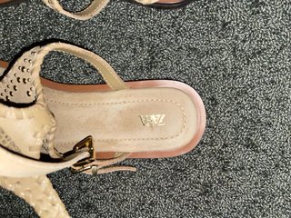 Sandalias Zara Serraje Pulsera Doble Arena