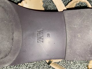 Sandalias Zara Serraje Pulsera Doble Arena