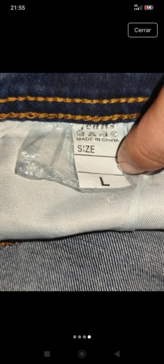 Falda vaquera mini mujer talla L
