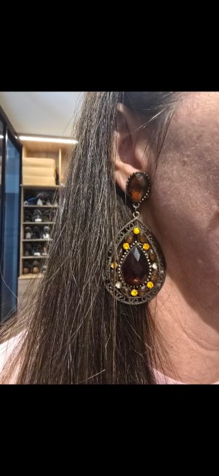 Pendientes Parfois Marrones y Naranjas