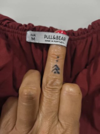 Vestido mini volante Pull&Bear