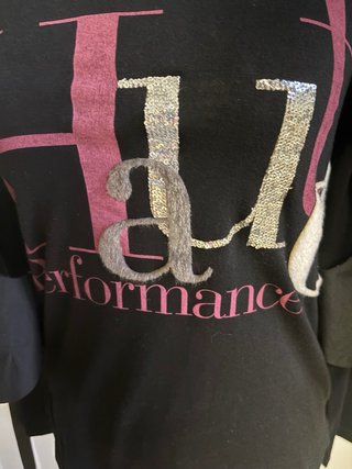Camiseta con chaleco de lentejuelas de Bdba