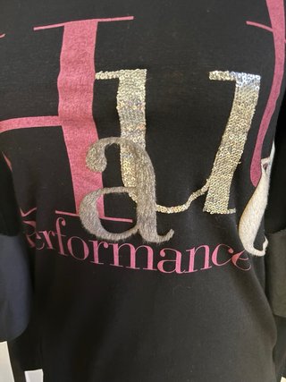 Camiseta con chaleco de lentejuelas de Bdba