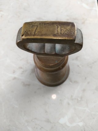 Pesa de bronce 7 lbs