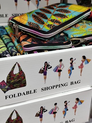 Bolso de mano plegable con estampado floral