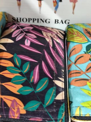 Bolso de mano plegable con estampado floral