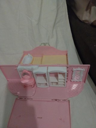 Maletín casita rosa infantil