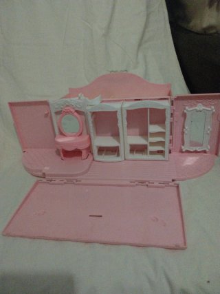 Maletín casita rosa infantil