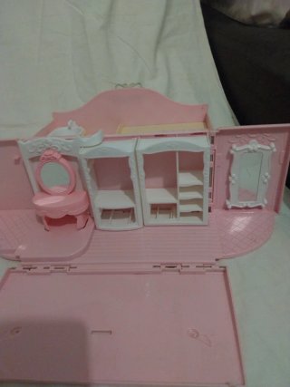 Maletín casita rosa infantil