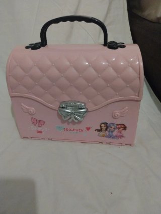 Maletín casita rosa infantil