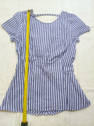 Camisa Zara Rayas Azul y Blanco