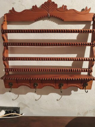 Mueble Platero Rústico Pared Madera Metal