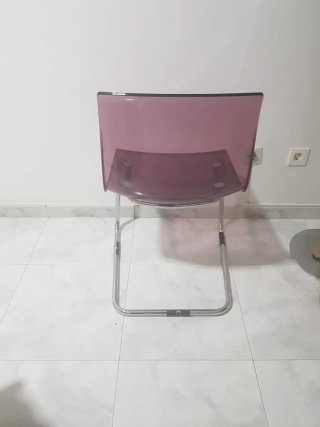 Silla Ikea Morada Transparente