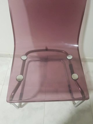 Silla Ikea Morada Transparente