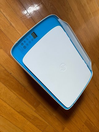 Impresora HP Multifunción Azul y Blanca