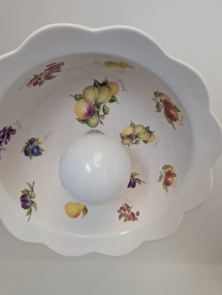 Set Ceramica Cucina Decorata Frutta
