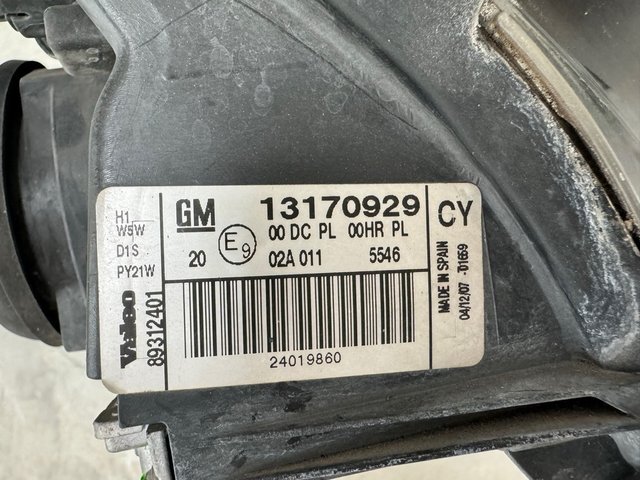 Faro XENON Opel Vectra GTS