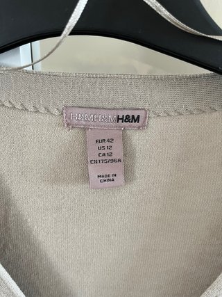 Chaleco largo beige talla única
