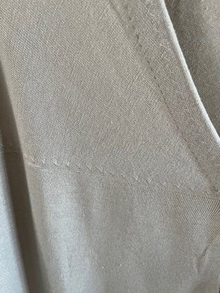 Chaleco largo beige talla única